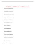 HAN 312 Final Exam &vert; UPDATED Questions with 100&percnt; Correct Answers&NewLine;