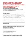 MPTC MOTOR VEHICLE LAW ULTIMATE EXAM 2026&ndash;2027 &vert; COMPREHENSIVE PRACTICE QUESTIONS&comma; VERIFIED ANSWERS & DETAILED EXPLANATIONS FOR CERTIFICATION SUCCESS