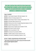 CON 3990 CONTRACTING CERTIFICATION EXAM QUIZ 1 &NewLine;OF 4 &lpar;FROM PREP COURSE&rpar; LATEST UPDATED 2026&sol;2027 &vert; &NewLine;COMPLETE 320 QUESTIONS WITH CORRECT ANSWERS &NewLine;GRADED A&plus; &vert; MARKETPLACE READY