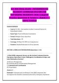 ICS 300 FINAL EXAM &ndash; INTERMEDIATE &NewLine;INCIDENT COMMAND SYSTEM FOR &NewLine;EXPANDING INCIDENTS 2026 Complete &NewLine;Practice Questions & Answers &vert; Rated A&plus; &vert; &NewLine;100&percnt; Verified