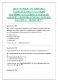 AHIP EXAM LATEST &lpar;2025&sol;2026&rpar; &vert; &NewLine;COMPLETE 320 ACTUAL EXAM &NewLine;QUESTIONS AND CORRECT DETAILED &NewLine;ANSWERS &lpar;VERIFIED ANSWERS&rpar; ALREADY &NewLine;GRADED A&plus; &vert; BRAND NEW&excl;&excl;