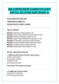 QMA COMPREHENSIVE EXAMINATION SCRIPT &NewLine;2026 FULL SOLUTIONS GUIDE GRADED A&plus;