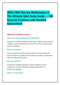 WGU C960 Discrete Mathematics II&colon; The Ultimate Q&A Study Guide &mdash; 180 Essential Problems with Detailed Explanations