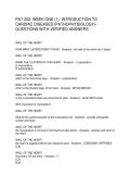 PAT 202 WEEK ONE &lpar;1&rpar; INTRODUCTION TO CARDIAC DISEASES &lpar;PATHOPHYSIOLOGY&rpar;- QUESTIONS WITH VERIFIED ANSWERS