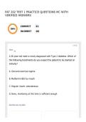 PAT 202 TEST 1 PRACTICE QUESTIONS MC WITH VERIFIED ANSWERS