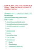 CHEM 104 FINAL EXAM 130 QUESTIONS WITH CORRECT ANSWERS ALREADY GRADED A&plus; &vert;VERIFIED TO PASS