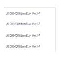 UNE CHEM1010 Midterm EXAM Week 1 - 7 QUESTIONS AND DETAILED SOLUTIONS JUST RELEASED&period;pdf&NewLine;&NewLine;