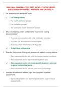 BSN Final Exam Comprehensive Practice Test & Study Guide Latest Edition &lpar;2026&rpar;