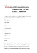 BSN 246 HESI Review Exam with 100&percnt; Verified Questions and Correct Solutions &vert; HESI Nursing Study Guide PDF
