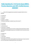 Public Speaking Chapters 1&ndash;16 Test &lpar;EMCC&rpar; &ndash; Practice Questions and 100&percnt; Verified Answers 2026&sol;2027 Comprehensive Study Guide