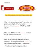 CPAN Review Exam Questions and Answers &ndash; Graded A&plus; Comprehensive Certification Review
