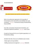 CPAN &ndash; ASPAN Standards Exam Questions and Answers &ndash; Graded A&plus; Comprehensive Certification Study Guide