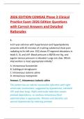 2026 Edition COMSAE Phase 3 Clinical Practice Exam Questions with Correct Answers & Detailed Rationales