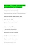 APEX EKG Review Question and answers rated A&plus; 2026&sol;2027