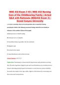 NSG 432 Exam 3 V2 &vert; NSG 432 Nursing &NewLine;Care of the Childbearing Family &vert; Actual &NewLine;Q&A with Rationale &lpar;NSG432 Exam 3&rpar; &vert; &NewLine;Grand Canyon University 
