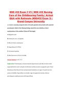NSG 432 Exam 3 V1&ndash;V3 &vert; NSG 432 Nursing Care of the Childbearing Family &vert; Grand Canyon University &vert; Actual Q&A with Rationale &lpar;NSG432 Exam 3&rpar;