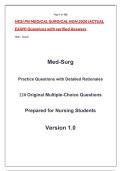HESI PN MEDICAL SURGICAL NGN 2026 &lpar;ACTUAL &NewLine;EXAM&rpar; Questions with verified Answers 