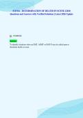 ICEMA - DETERMINATION OF DEATH ON SCENE 12010&NewLine;Questions and Answers with Verified Solutions &vert; Latest 2026 Update