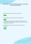 ICEMA FINAL STUDY GUIDE Questions and Answers with Verified&NewLine;Solutions &vert; Latest 2026 Update&NewLine;