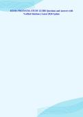 ICEMA PROTOCOL STUDY GUIDE Questions and Answers with&NewLine;Verified Solutions &vert; Latest 2026 Update