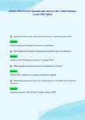 ICEMA PROTOCOLS Questions and Answers with Verified Solutions&NewLine;&vert; Latest 2026 Update