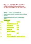 RNSG 1517 A MATERNITY EXAM &vert; COMPLETE QUESTIONS WITH CORRECT ANSWERS AND DETAILED RATIONALES - LATEST UPDATE 2026&NewLine;&NewLine;