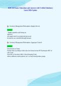 IDIS 343 Exam 1 Questions and Answers with Verified Solutions &vert;&NewLine;Latest 2026 Update
