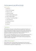 Web Development Using PHP and MySQL&colon; Complete Study Notes on Dynamic Web Applications and Database Management&period;