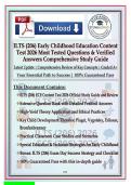 ILTS &lpar;206&rpar; Early Childhood Education Content Test 2026 &vert; 300&plus; Most Tested Questions & Verified Answers &vert; Latest Update &vert; Graded A&plus; &vert; Complete Exam Prep