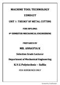 Manufacturing technology complete notes