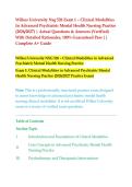 Wilkes University NSG 526 Exam 1 &ndash; Clinical Modalities in Advanced Psychiatric Mental Health Nursing Practice &lpar;2026&sol;2027&rpar; &vert; Actual Questions & Answers &lpar;Verified&rpar; with Detailed Rationales&comma; 100&percnt; Guaranteed Pass &vert;&vert; Complete A&plus; Guide