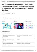 QAL "B" Landscape Management & Pest Control Chpt 4 Exam &vert; With 100&percnt; Correct Answers graded A&plus; Guaranteed Success&excl;&excl; Newest 2026 Complete Questions&NewLine;&NewLine;&NewLine;