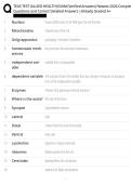 TEAS TEST &lpar;ALLIED HEALTH&rpar; EXAM &lpar;Verified Answers&rpar; Newest 2026 CompletQuestions and Correct Detailed Answers &vert;Already Graded A&plus;
