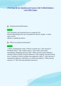 CNA Exam Review Questions and Answers with Verified Solutions &vert;&NewLine;Latest 2026 Update