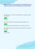 Indiana CNA Practice Test &vert; Cinematic TNA-CNA Bridge Practice Test&NewLine;Questions and Answers with Verified Solutions &vert; Latest 2026 Update