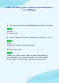Indiana CNA Written Questions and Answers with Verified Solutions &vert;&NewLine;Latest 2026 Update