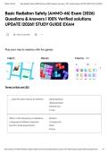 Basic Radiation Safety &lpar;AMMO-66&rpar; Exam &lpar;2026&rpar; Questions & Answers &vert; 100&percnt; Verified solutions UPDATE &vert;2026&excl;&excl; STUDY GUIDE EXAM&NewLine;&NewLine;&NewLine;