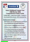 ILTS Early Childhood Education &lpar;206&rpar; Content Test 2026 &vert; 250&plus; Verified Q&A with Detailed Rationales &ndash; Complete Exam Prep Study Guide &vert; Graded A&plus;