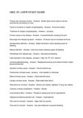 NSG 121 LIVER STUDY GUIDE