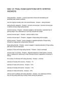 NSG 121 FINAL EXAM QUESTIONS WITH VERIFIED ANSWERS
