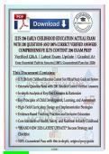 ILTS 206 EARLY CHILDHOOD EDUCATION ACTUAL EXAM 2026 &vert; 200 Questions with 100&percnt; Correct Verified Answers &vert; Content Test Prep &ndash; Graded A&plus;