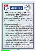 LADWP Electrical Safety and Operations Exam Review 2026 &vert; Verified Q&A with Detailed Rationales &ndash; Los Angeles Department of Water & Power Test Prep &vert; Graded A&plus;