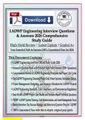 LADWP Engineering Interview Questions & Answers 2026 &vert; High-Yield Review with 200&plus; Behavioral & Technical Q&A &vert; Los Angeles Department of Water & Power Exam Prep &ndash; Graded A&plus;&NewLine;&NewLine;