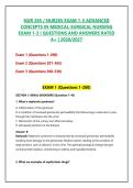 NUR 265 &sol; NUR265 EXAM 1-3 ADVANCED CONCEPTS IN MEDICAL-SURGICAL NURSING EXAM 1-3 &vert; QUESTIONS AND ANSWERS RATED A&plus; &vert; 2026&sol;2027