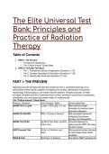 2026&sol;2027 The Elite Universal Test Bank&colon; Principles & Practice of Radiation Therapy &vert; 22&plus; Advanced Q&A &plus; Mentor Rationale