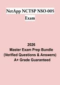 NetApp NCTSP NSO-005 Exam Questions & Verified Answers PDF &vert; Complete NetApp Certification Study Guide 2026