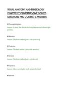 VISUAL ANATOMY AND PHYSIOLOGY&NewLine;CHAPTER 27 COMPREHENSIVE SOLVED&NewLine;QUESTIONS AND COMPLETE ANSWERS