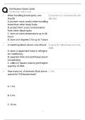 Certification Exam Cards Study Guide &sol; Score 100&percnt; &sol; 2025-2026 Update&NewLine;&NewLine;
