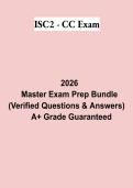 ISC2 CC Exam Questions & Verified Answers PDF &vert; Complete ISC2 Certified in Cybersecurity Study Guide 2026