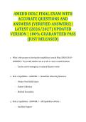 AMEDD BOLC FINAL EXAM WITH ACCURATE QUESTIONS AND ANSWERS &lpar;VERIFIED ANSWERS&rpar; &vert; LATEST &lpar;2026&sol;2027&rpar; UPDATED VERSION &vert; 100&percnt; GUARANTEED PASS &lbrace;JUST RELEASED&rcub;